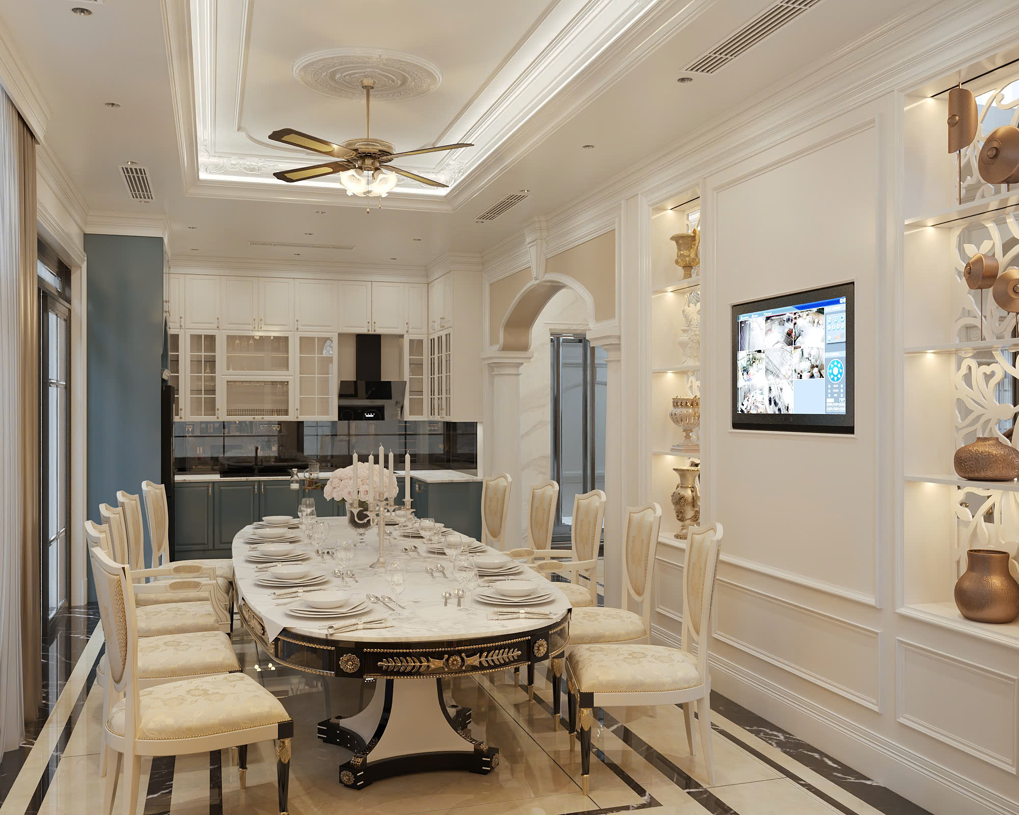 Thiết kế nội thất biệt thự 18 x 14m - bản giao hưởng của ánh sáng