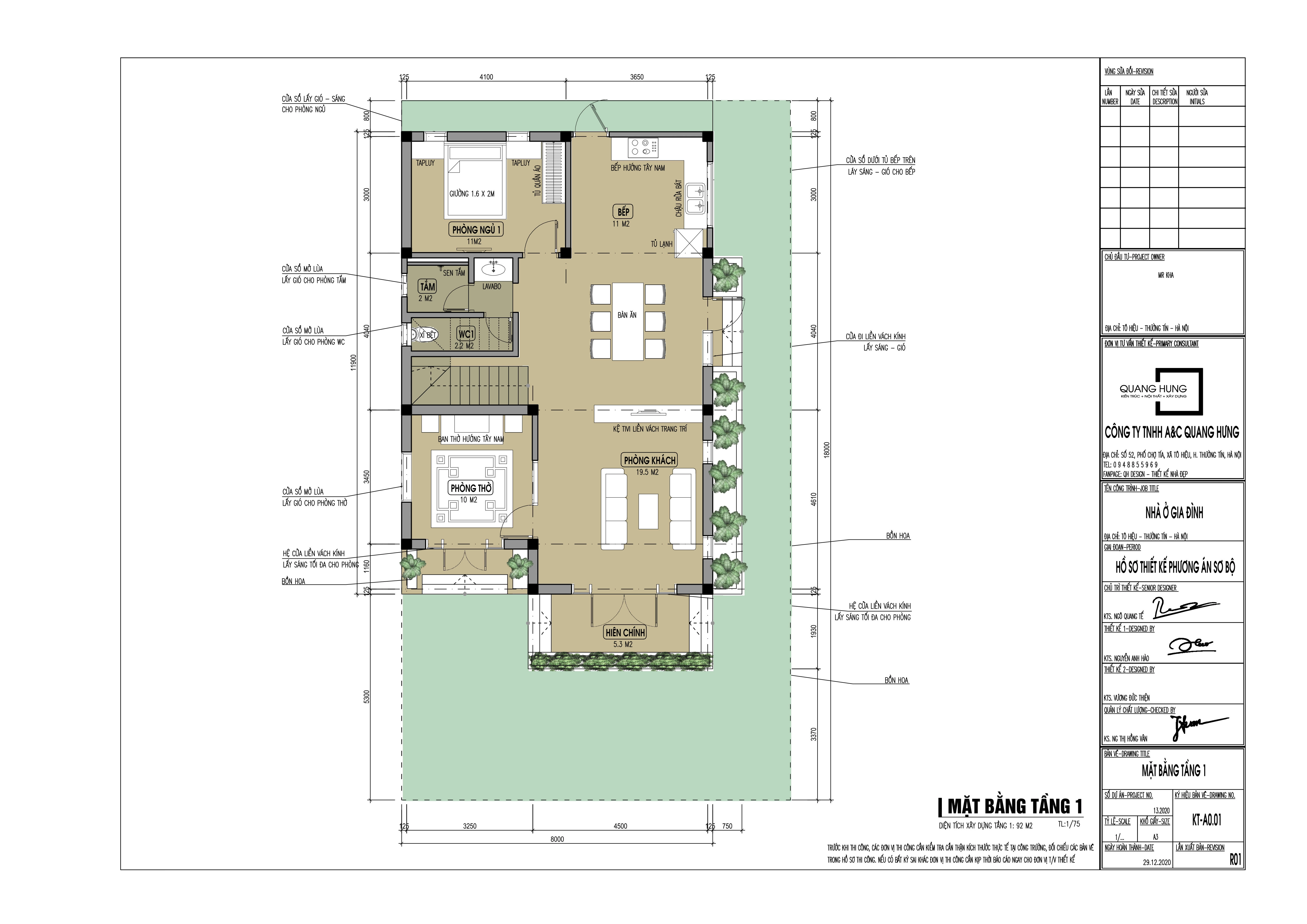 Biệt thự 2 tầng hiện đại 8x12m, 4 phòng ngủ 