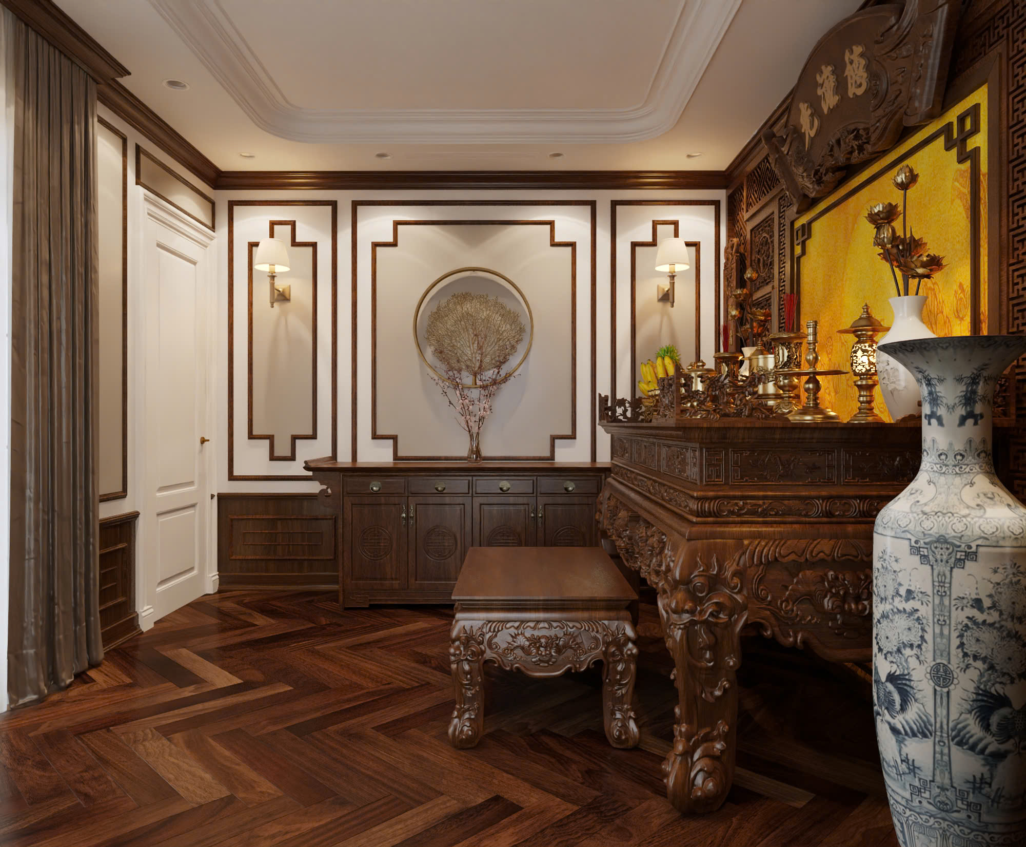 Thiết kế nội thất biệt thự 18 x 14m - bản giao hưởng của ánh sáng