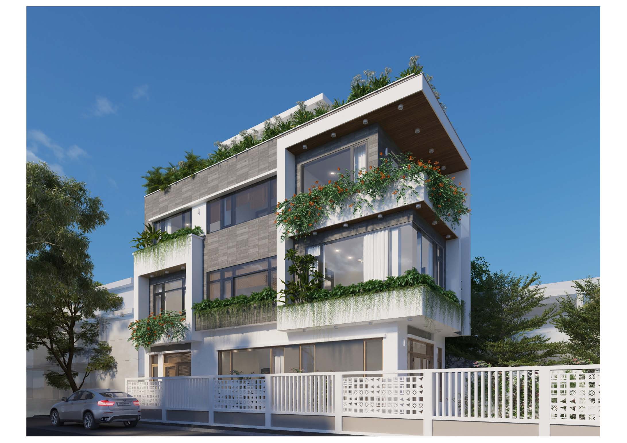 NHÀ PHỐ 3.5 TẦNG HIỆN ĐẠI 5x20m, 3 PHÒNG NGỦ