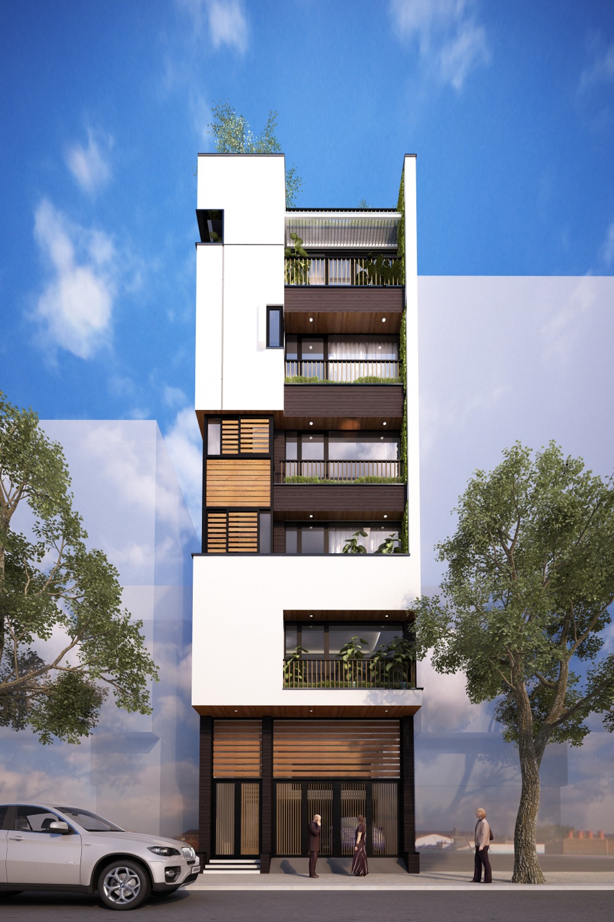 NHÀ PHỐ 6 TẦNG HIỆN ĐẠI 7x11m, 5 PHÒNG NGỦ - KẾT HỢP KINH DOANH