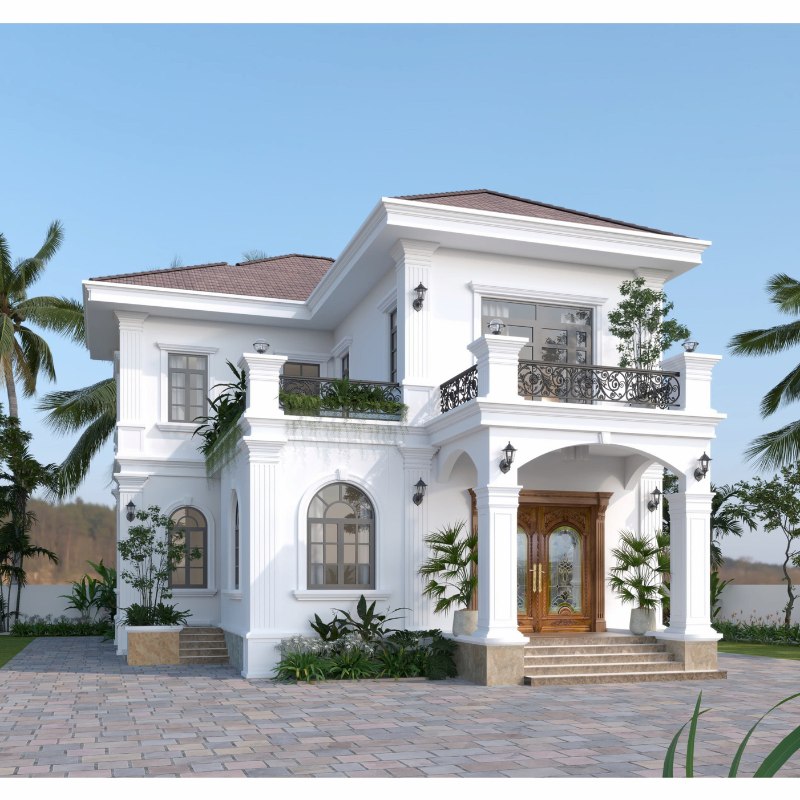 thiết kế biệt thự 2 tầng thiết kế biệt thự 2 tầng