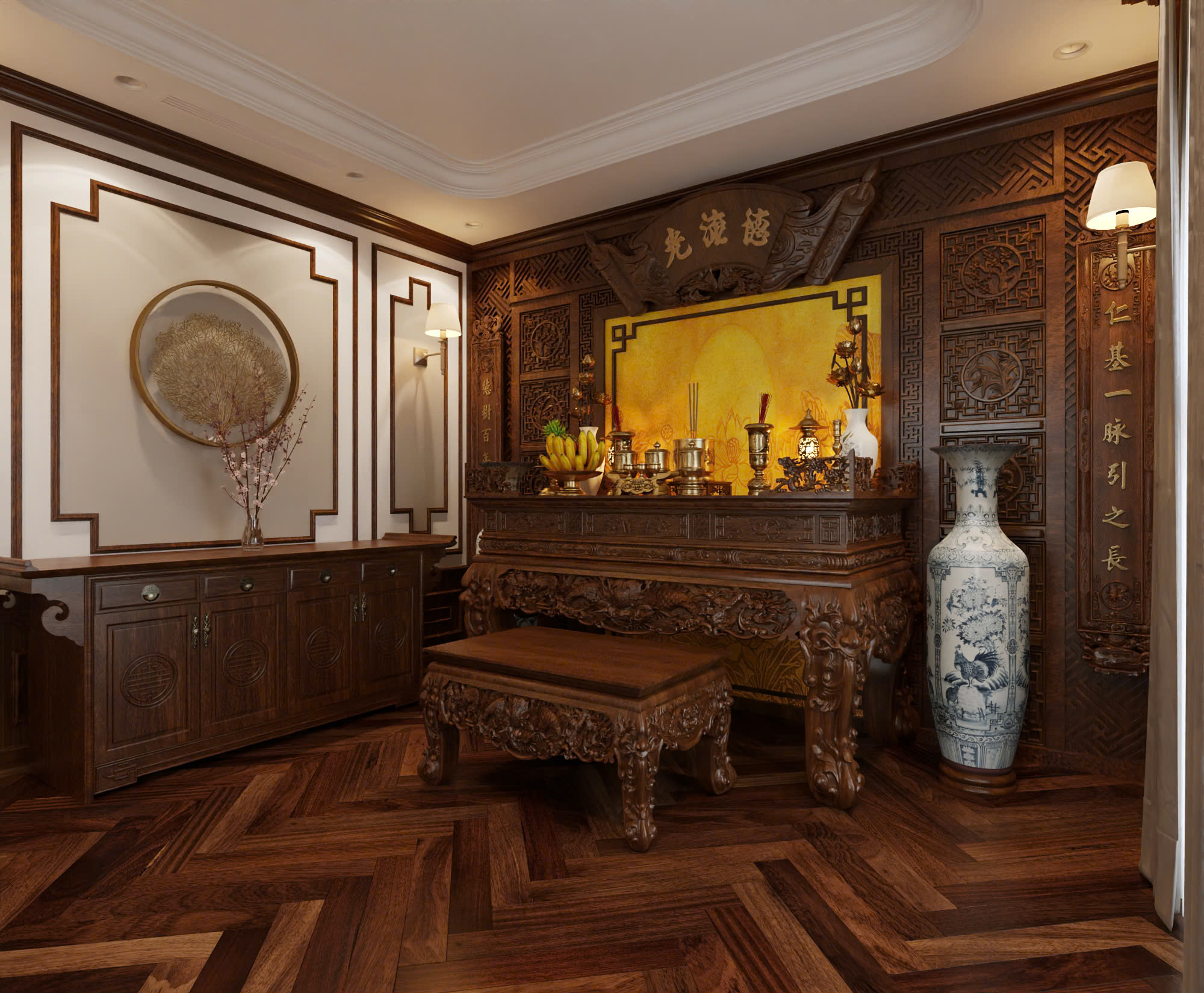 Thiết kế nội thất biệt thự 18 x 14m - bản giao hưởng của ánh sáng