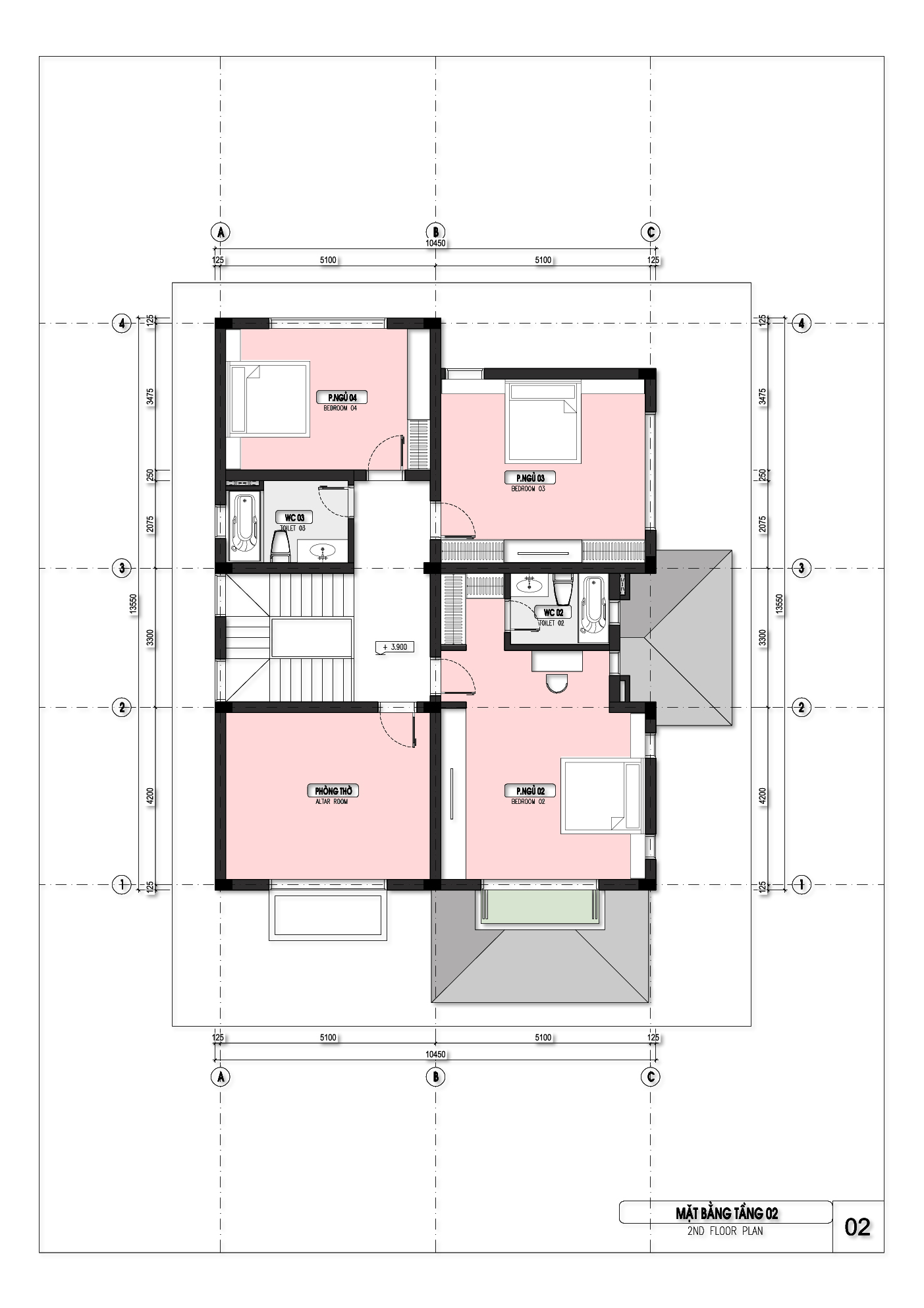 Biệt thự 2 tầng phong cách Đông Dương. 10x15m, 4 phòng ngủ kết hợp sân vườn Nhật