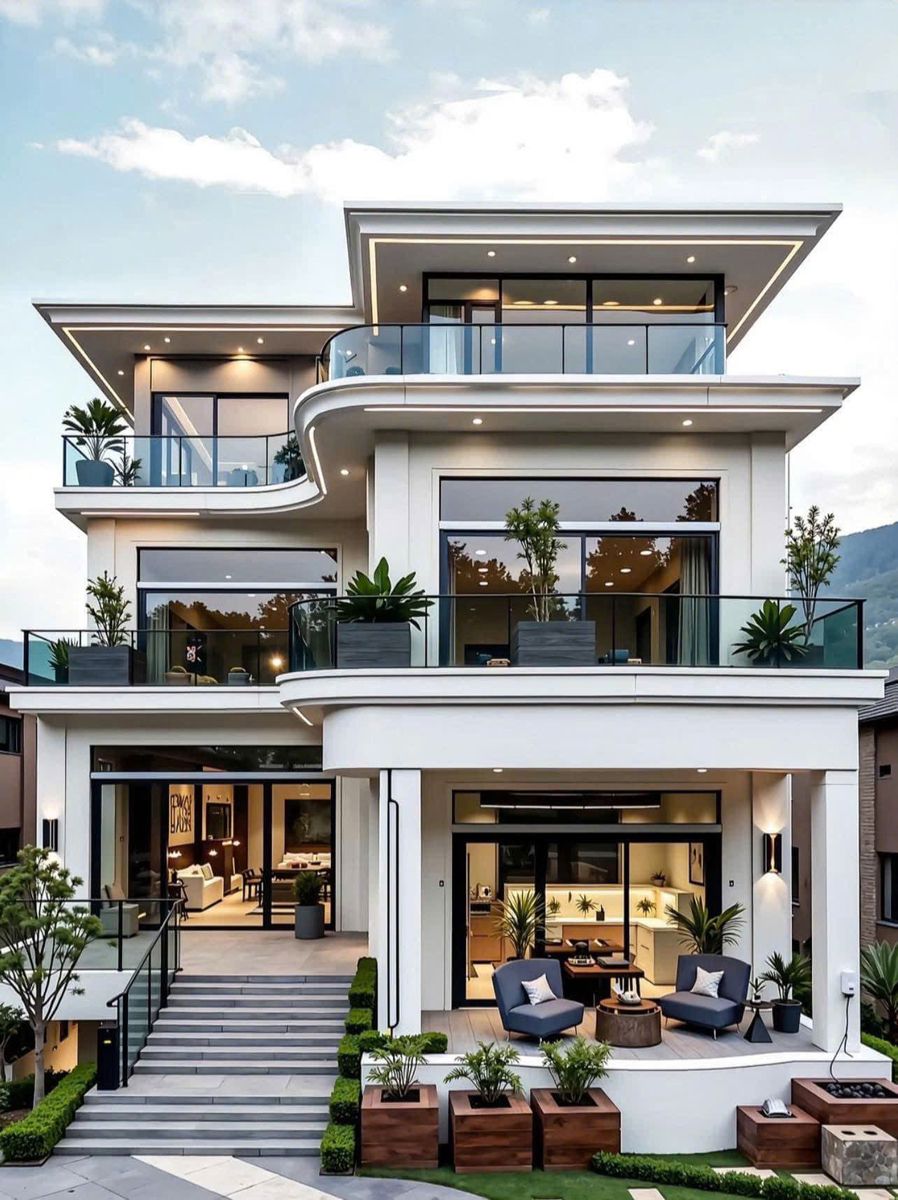 Thiết Kế Nhà Phố Hiện Đại 3 Tầng – Kiến Trúc Đặc Sắc, Không Gian Sống Xanh | NP25107