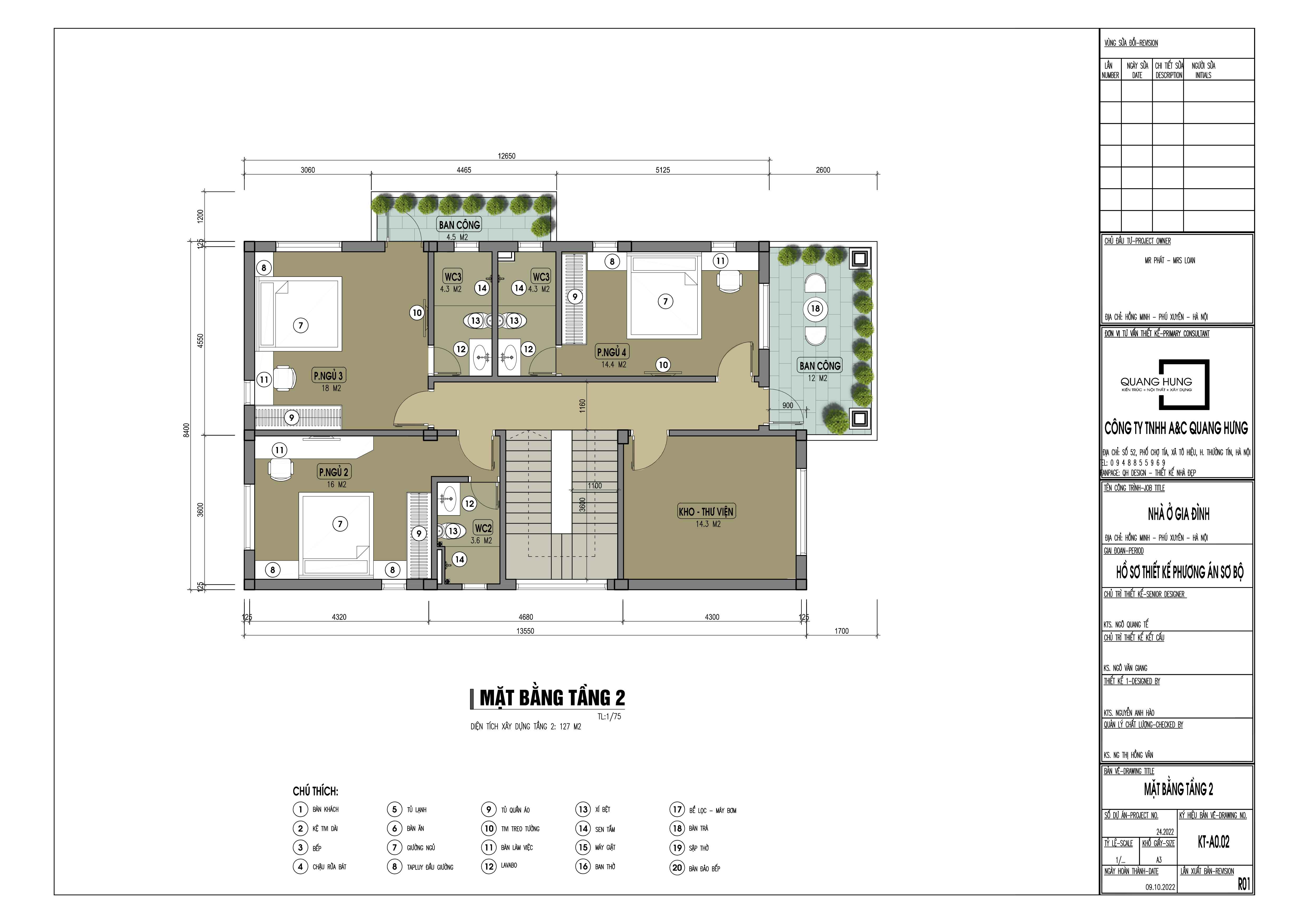 Biệt thự 2 tầng mái Nhật. 8.4x13.6m, 4 phòng ngủ và sân vườn