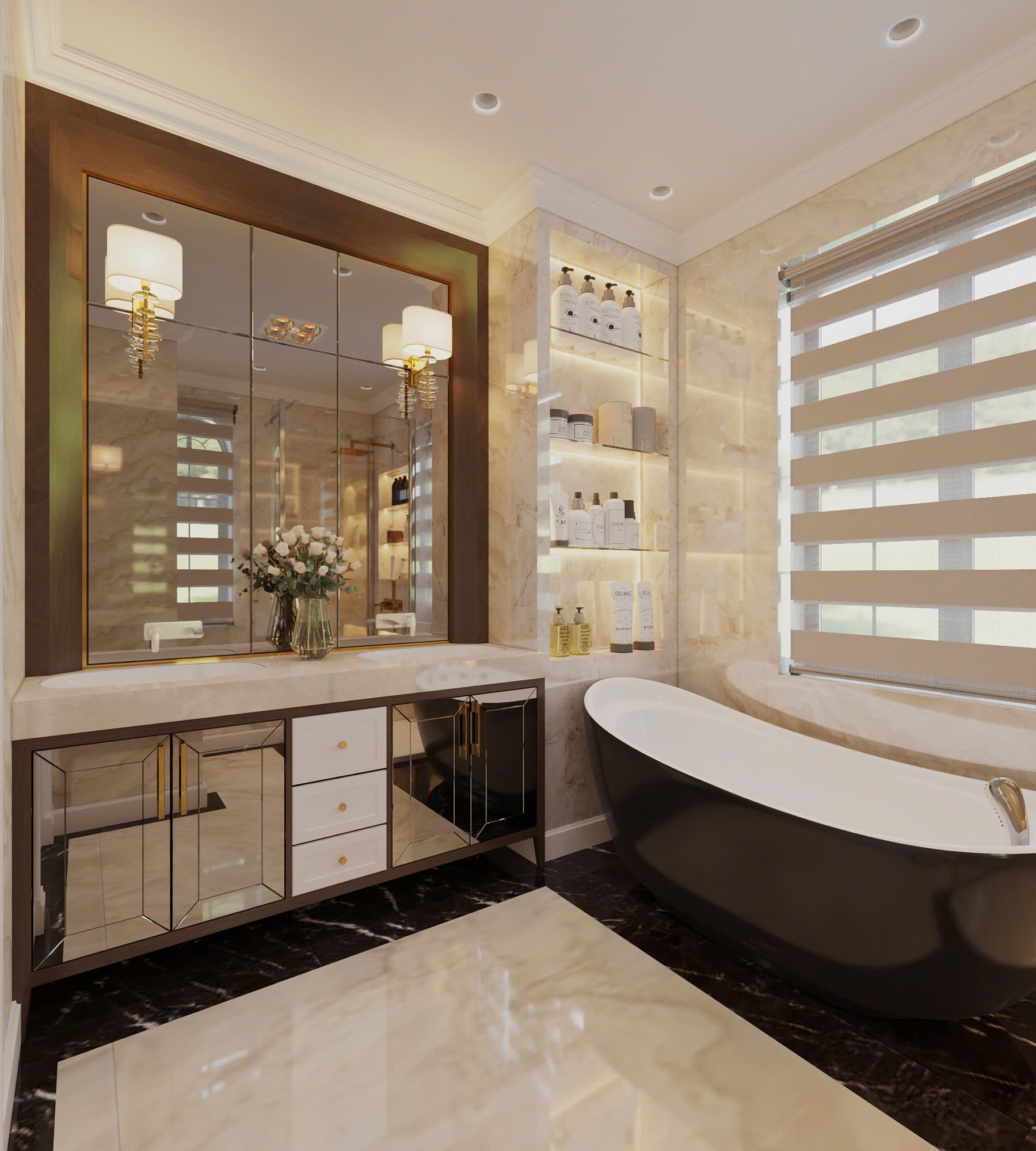 Thiết kế nội thất biệt thự 18 x 14m - bản giao hưởng của ánh sáng