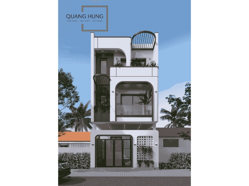 nhà 3 tầng hiện đại