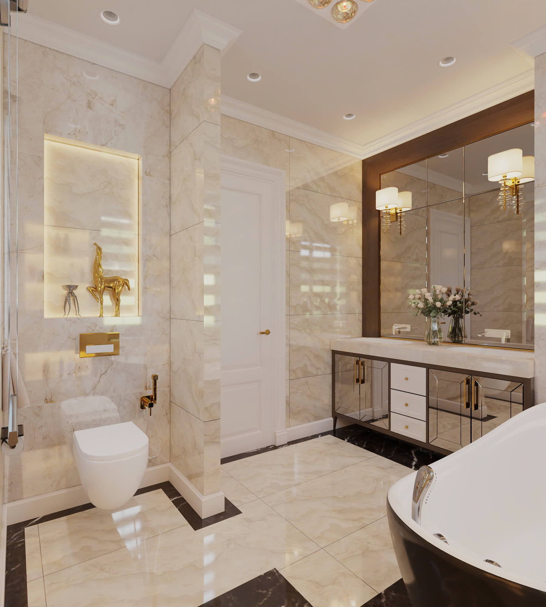 Thiết kế nội thất biệt thự 18 x 14m - bản giao hưởng của ánh sáng