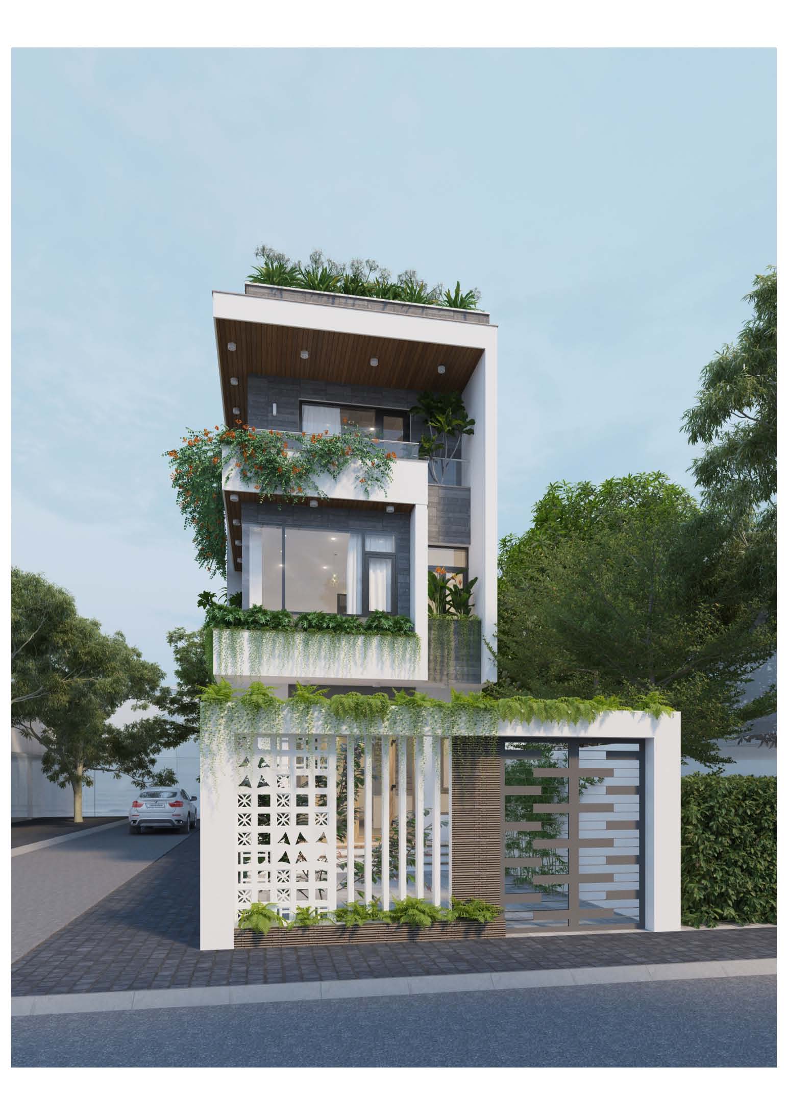 NHÀ PHỐ 3.5 TẦNG HIỆN ĐẠI 5x20m, 3 PHÒNG NGỦ