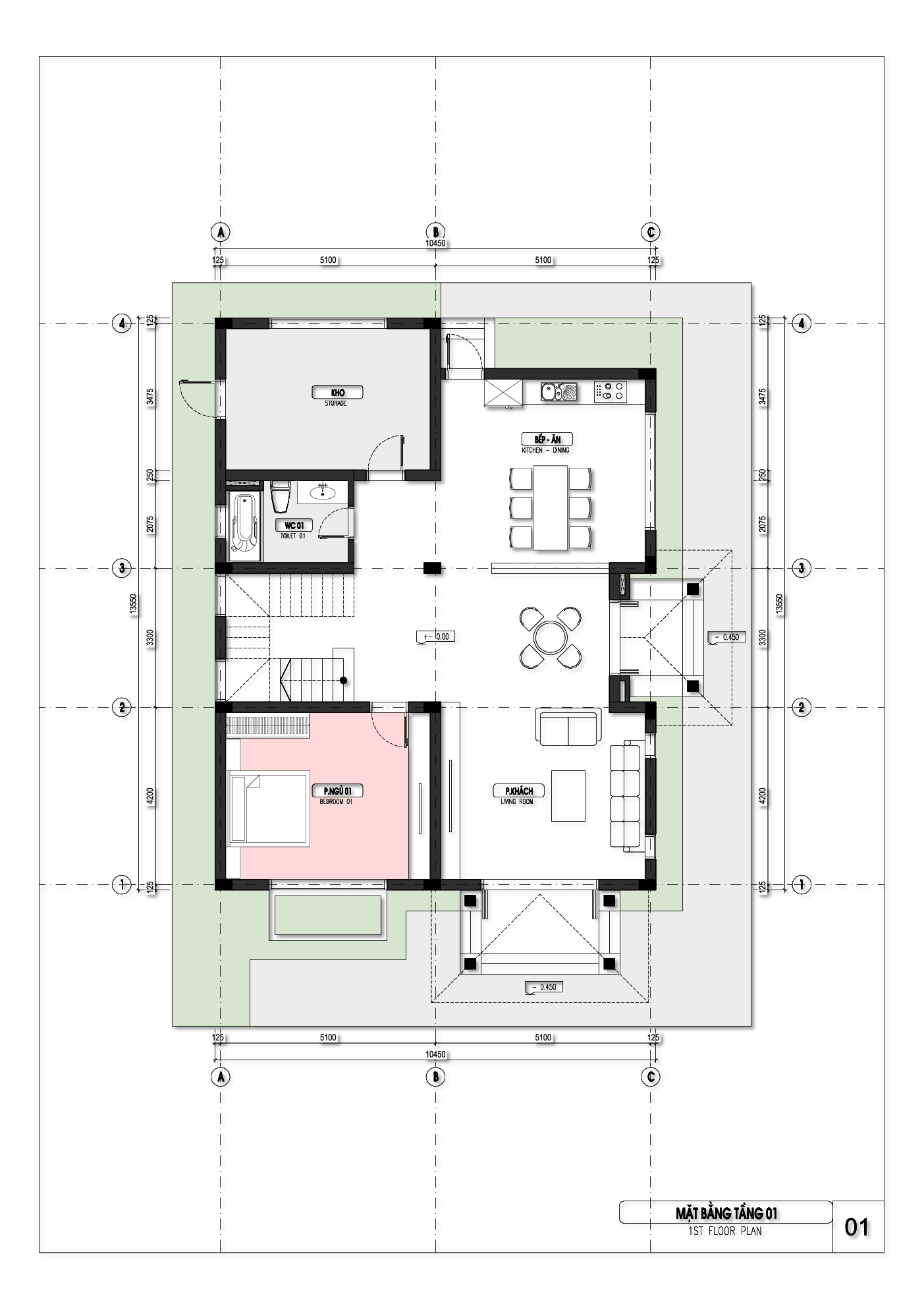 Biệt thự 2 tầng phong cách Đông Dương. 10x15m, 4 phòng ngủ kết hợp sân vườn Nhật