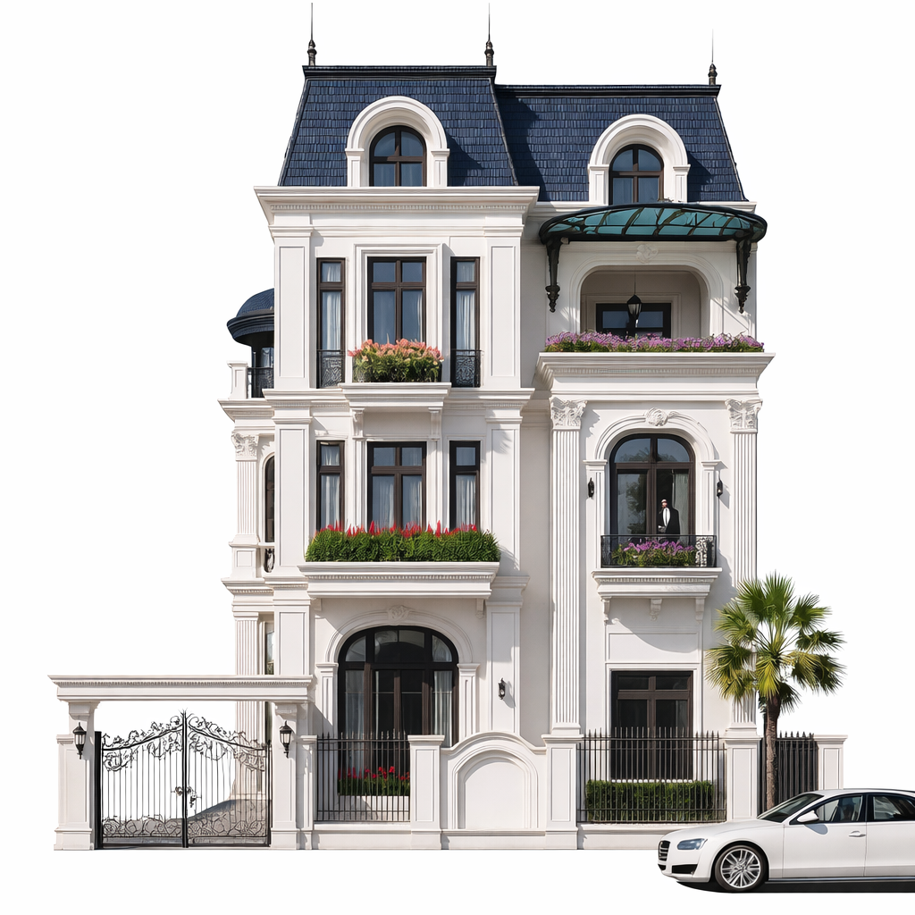 Biệt Thự Tân Cổ Điển 3 Tầng Sang Trọng – Thiết Kế Đẳng Cấp | BT25104