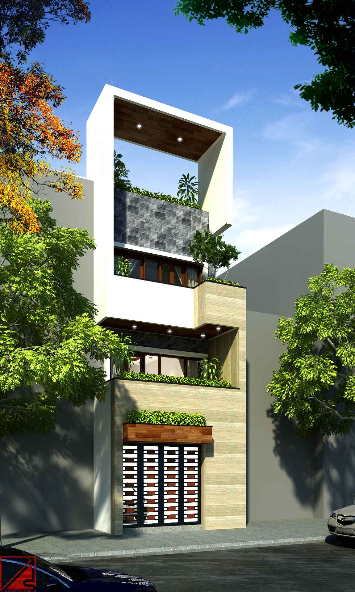 NHÀ PHỐ 4 TẦNG HIỆN ĐẠI 4.5x19m, 3 PHÒNG NGỦ