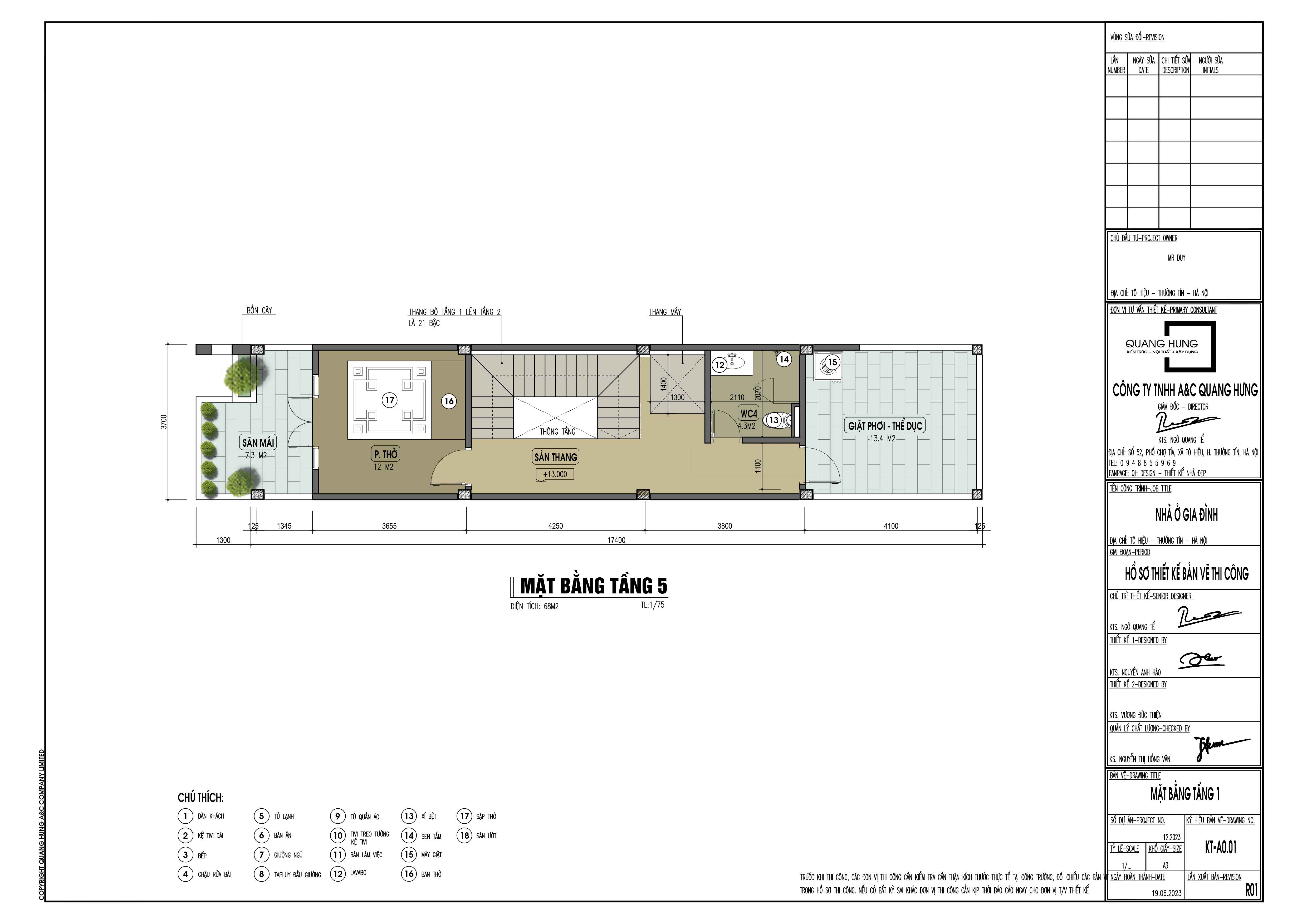 Nhà phố 5 tầng + 1 lửng. 3.7x24m, 4 phòng ngủ kết hợp không gian kinh doanh, phong cách hiện đại