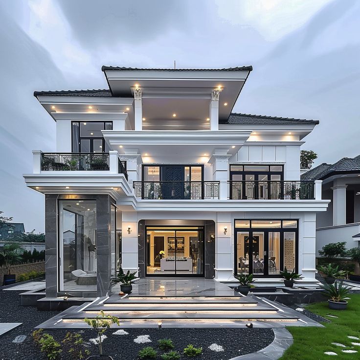 Thiết Kế Nhà Phố Hiện Đại 3 Tầng – Kiến Trúc Đặc Sắc, Không Gian Sống Xanh | NP25107