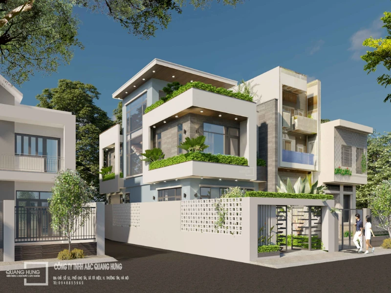 nhà 3 tầng hiện đại