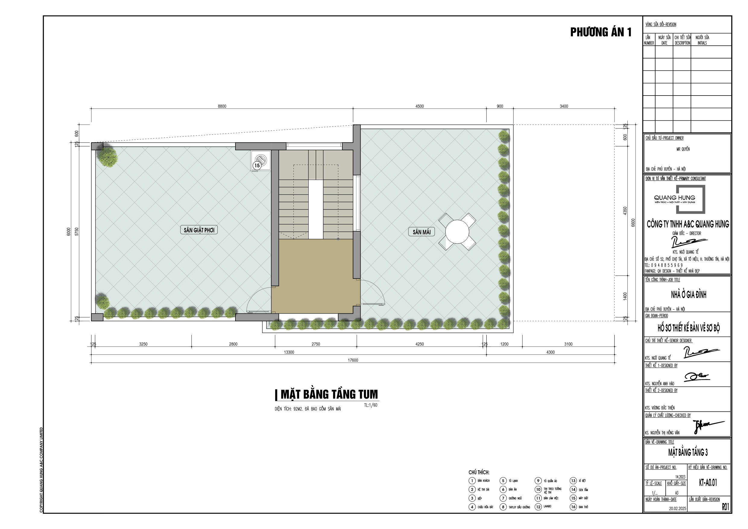 Nhà phố 3 tầng. 6x13.3m, 3 phòng ngủ, nhà 2 mặt tiền