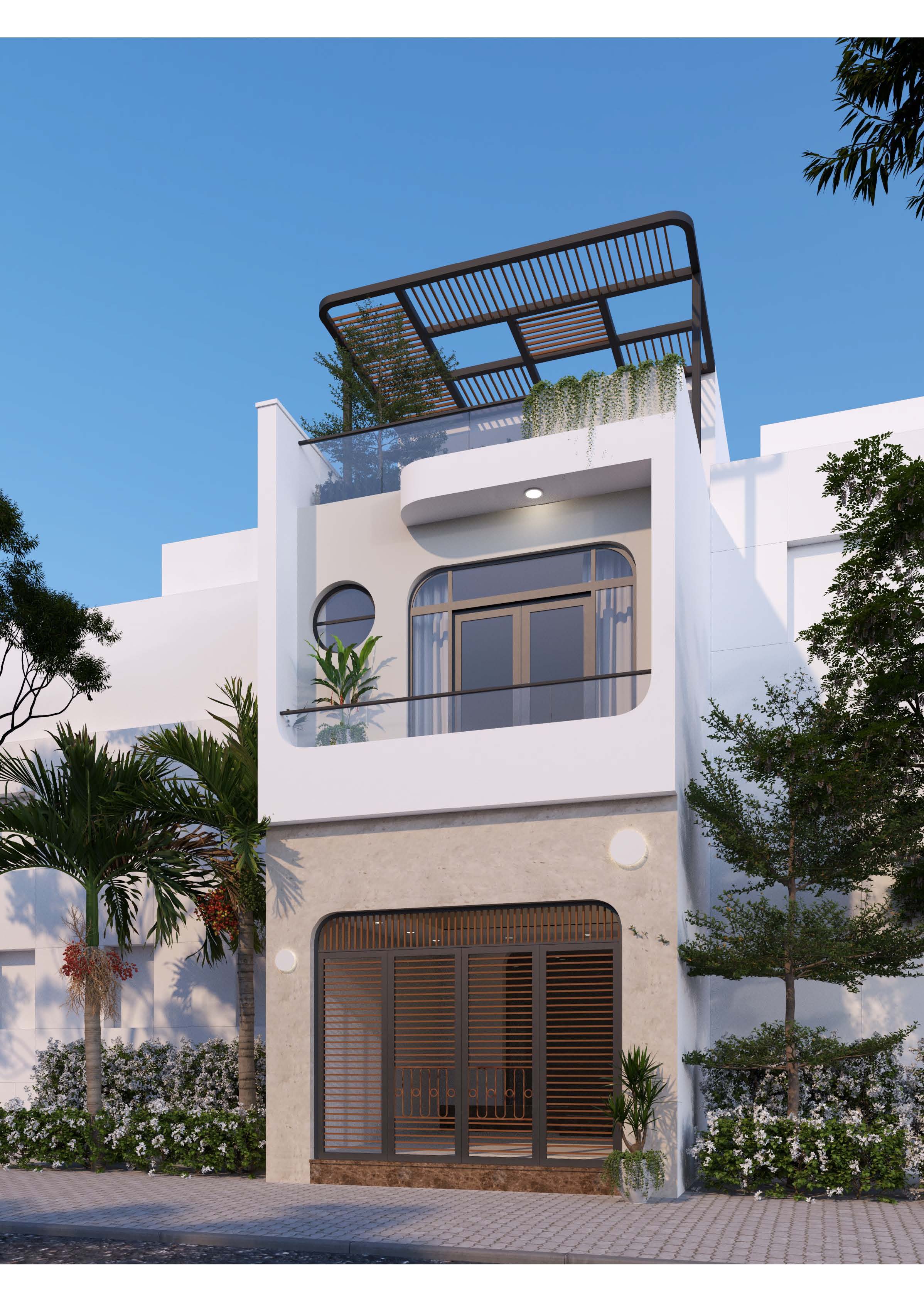 BIỆT THỰ PHỐ 3 TẦNG 5x17m, 3 PHÒNG NGỦ - CHI PHÍ KHOẢNG 1.5 TỶ