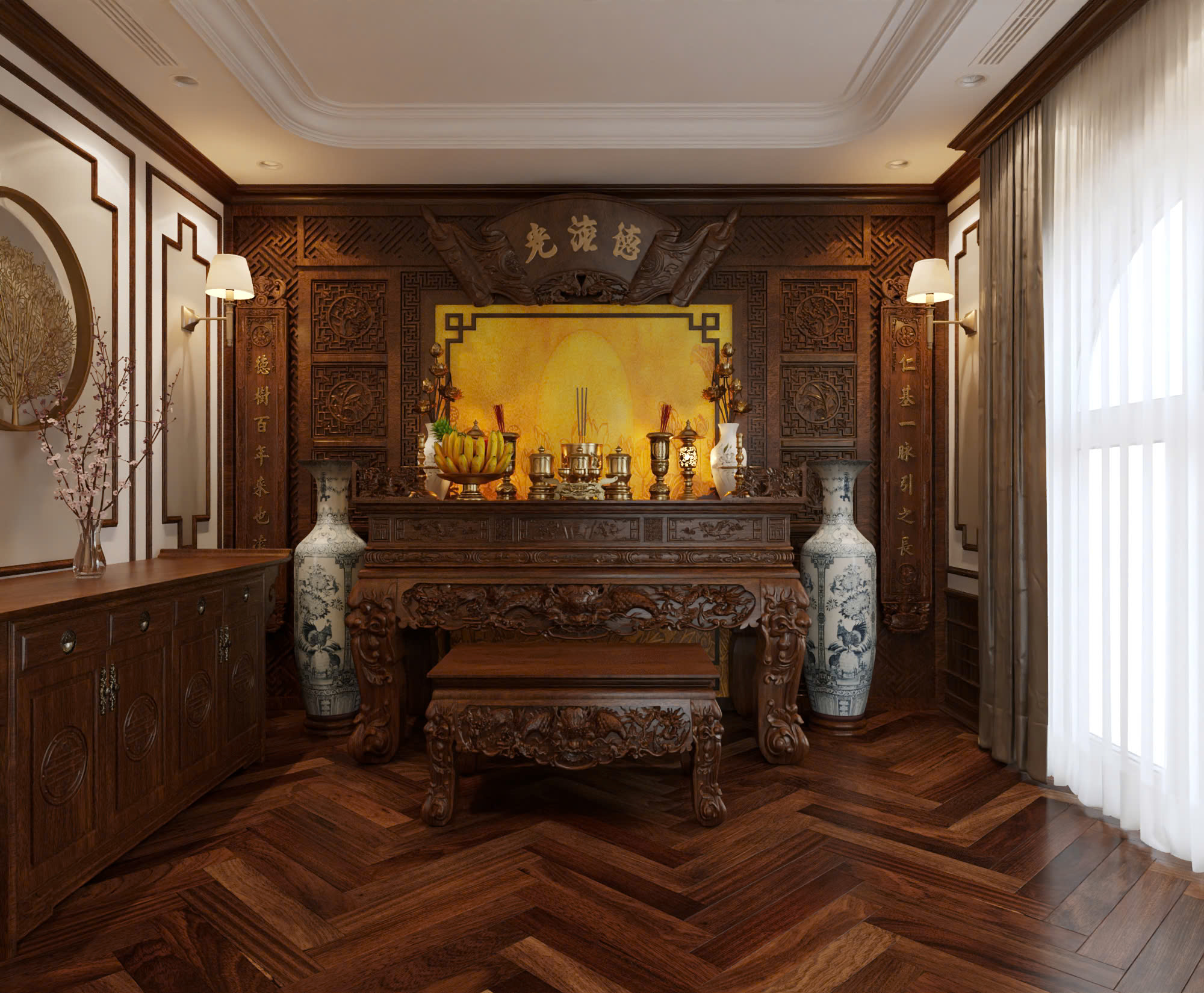 Thiết kế nội thất biệt thự 18 x 14m - bản giao hưởng của ánh sáng