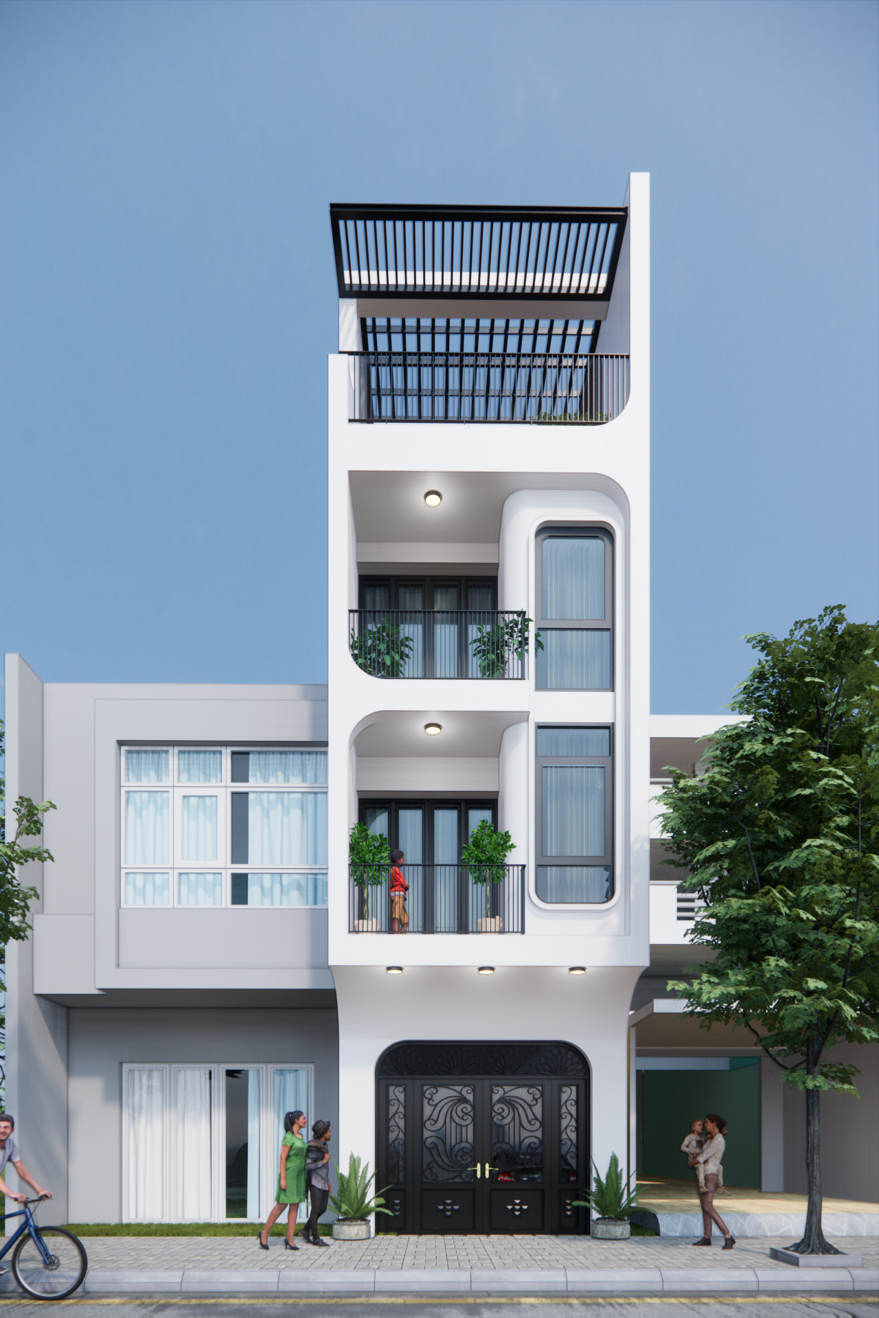 NHÀ PHỐ 4 TẦNG HIỆN ĐẠI 4.5x20m, 3 PHÒNG NGỦ - CHI PHÍ CHỈ KHOẢNG 1.8 TỶ