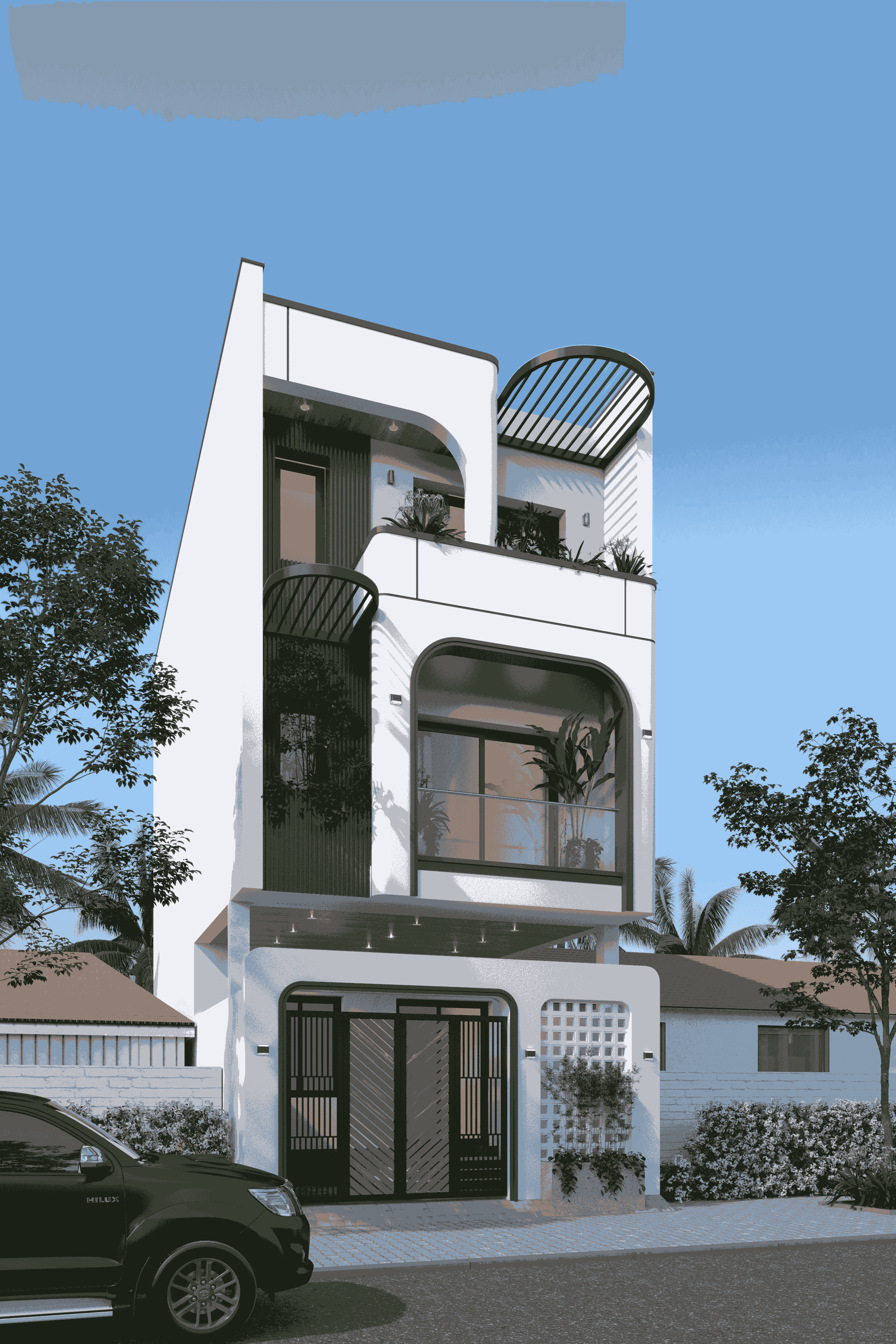 THIẾT KẾ NHÀ PHỐ 3 TẦNG CAO CẤP 5x15M - CHI PHÍ KHOẢNG 1.4 TỶ