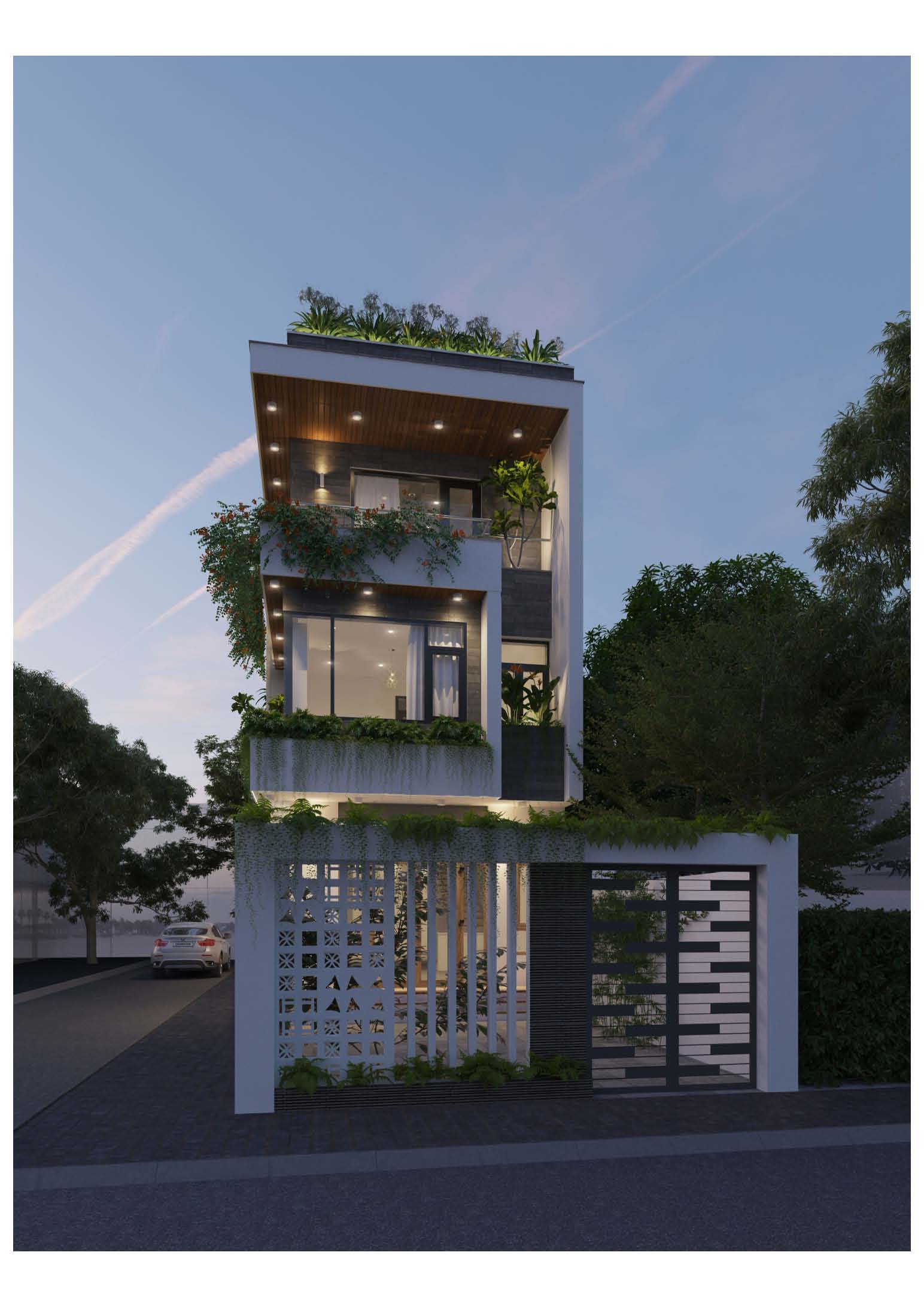 NHÀ PHỐ 3.5 TẦNG HIỆN ĐẠI 5x20m, 3 PHÒNG NGỦ