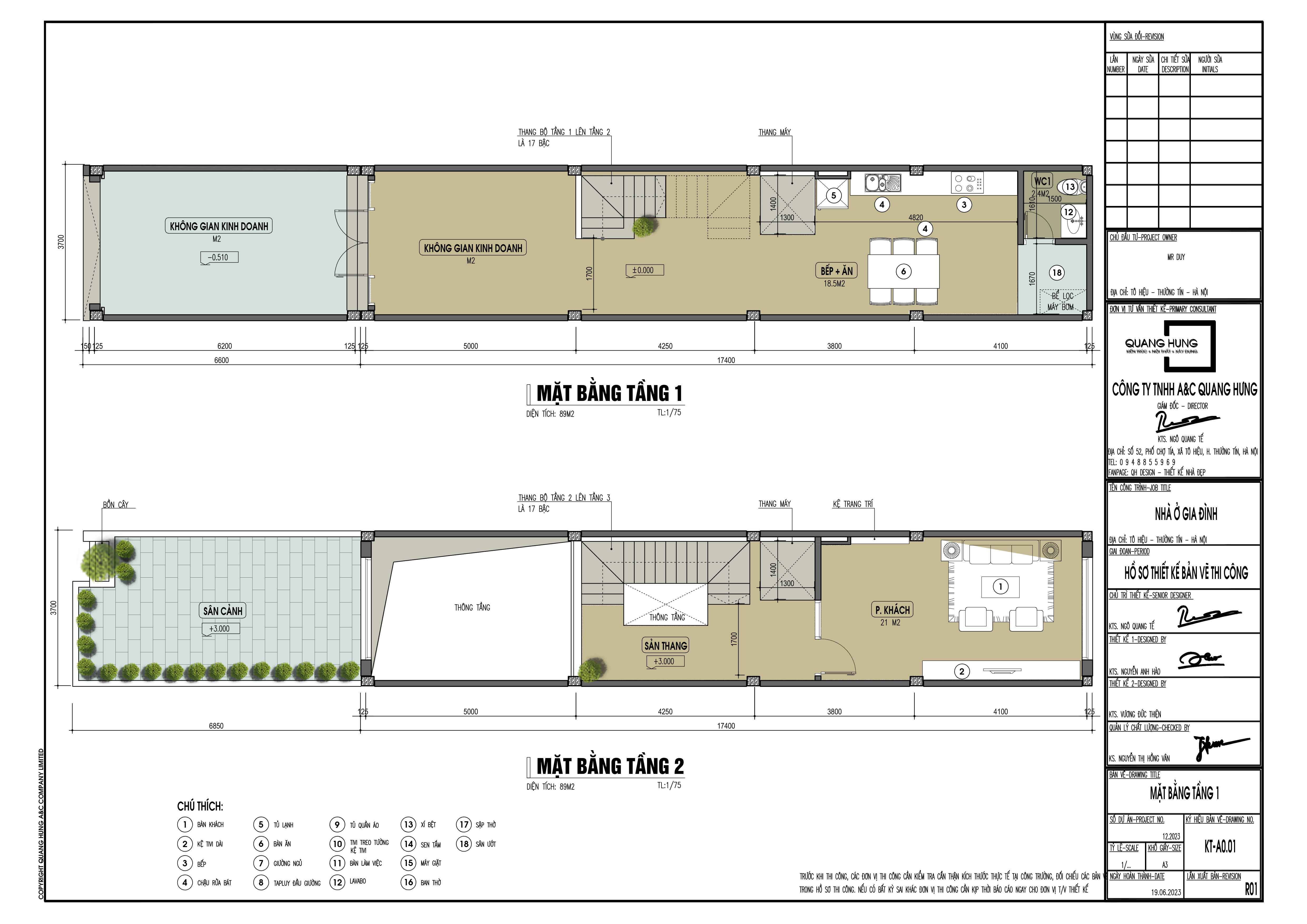 Nhà phố 5 tầng + 1 lửng. 3.7x24m, 4 phòng ngủ kết hợp không gian kinh doanh, phong cách hiện đại