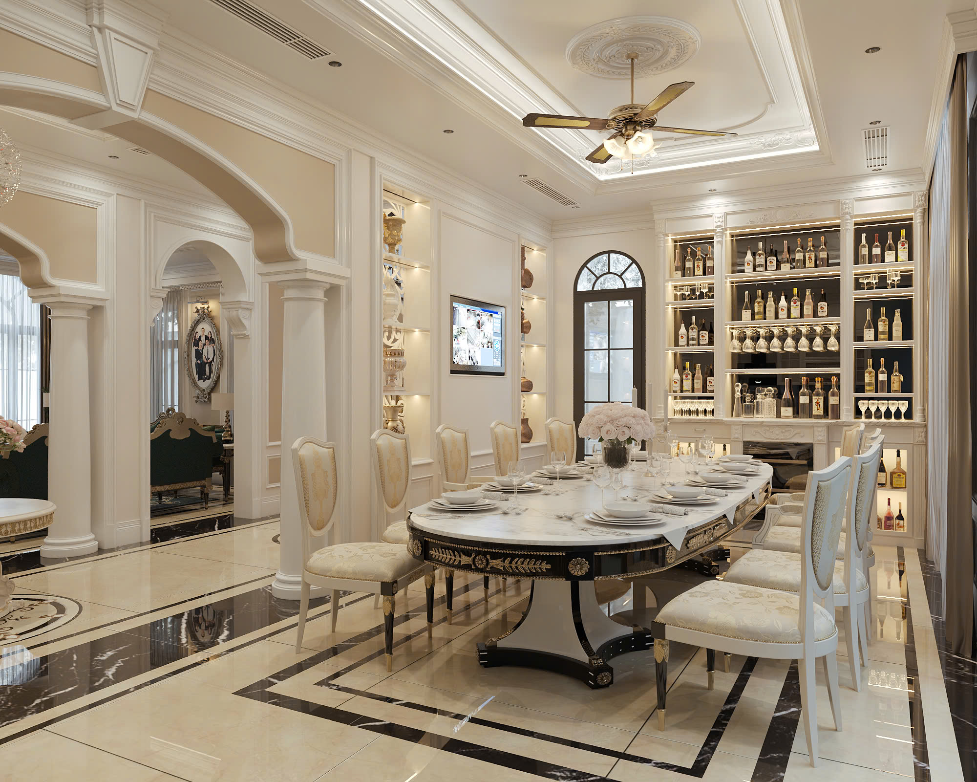 Thiết kế nội thất biệt thự 18 x 14m - bản giao hưởng của ánh sáng