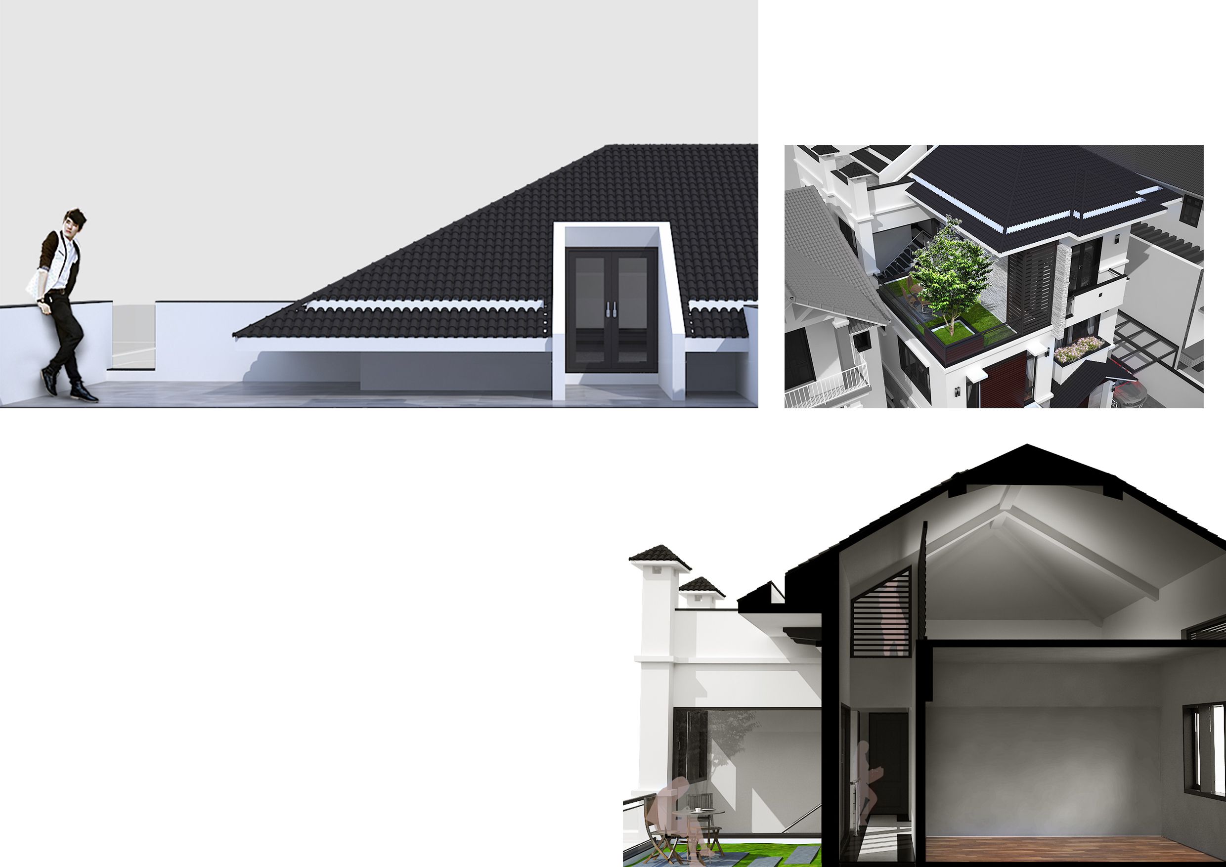 BIỆT THỰ CAO CẤP 3 TẦNG MÁI NHẬT 9.5x15m, 5 PHÒNG NGỦ - CHI PHÍ CHỈ 3.5 TỶ