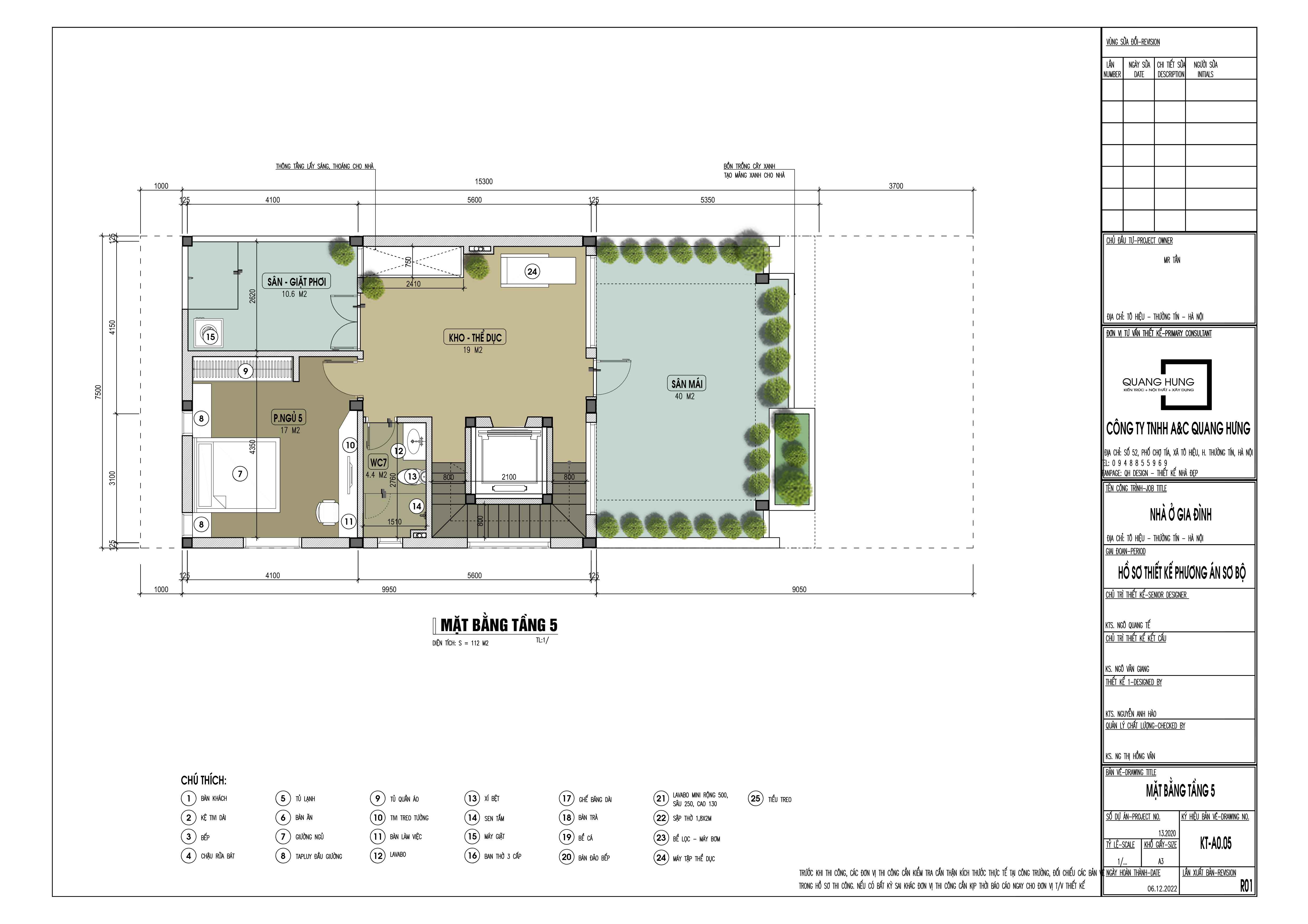 Nhà phố 5 tầng. 7.5x20m, 6 phòng ngủ